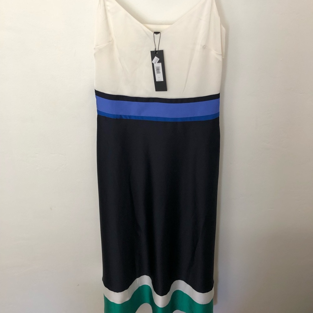 Banana Republic silk A line dress.